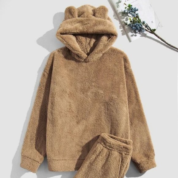 . Other - Brown Mens Flannel Hoddie And Pants
